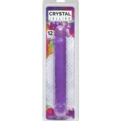 Doc Johnson - Crystal Jellies Jr. Double Dong - Violet
