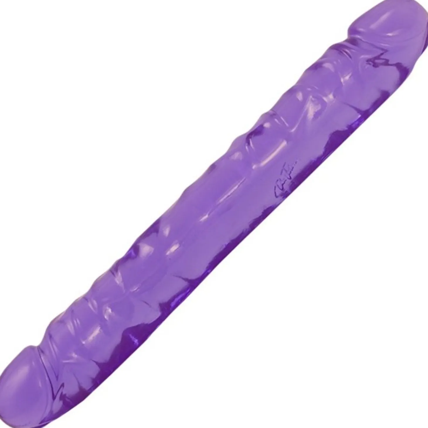 Doc Johnson - Crystal Jellies Jr. Double Dong - Violet