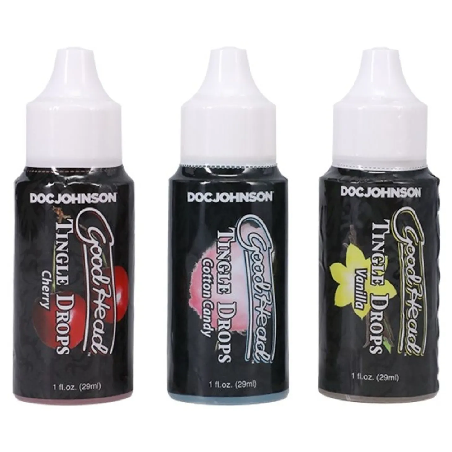 Doc Johnson - GoodHead Tingle Drops 3 Saveurs - 29 ml