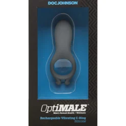 Doc Johnson - OptiMALE Anneau Vibrant Rechargeable - Gris