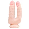 Double Gode Réaliste avec Ventouse - 18 cm