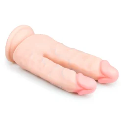 Double Gode Réaliste avec Ventouse - 18 cm