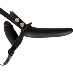 Double sangle en silicone noir