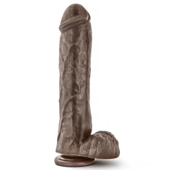 Dr. Skin - Godemiché avec ventouse Mr. Savage 11,5" - Chocolat