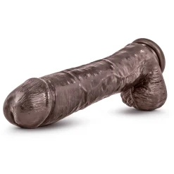 Dr. Skin - Godemiché avec ventouse Mr. Savage 11,5" - Chocolat