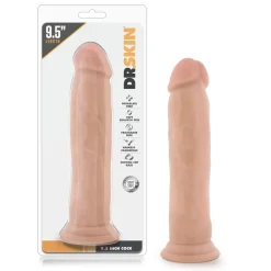 Dr. Skin - Godemiché réaliste avec ventouse 22,86 cm - Vanille