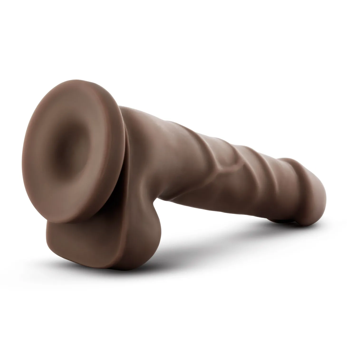 Dr. Skin - Godemiché réaliste avec ventouse 19,69 cm - Chocolat