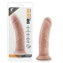Dr. Skin - Godemiché réaliste avec ventouse 8" - Vanille