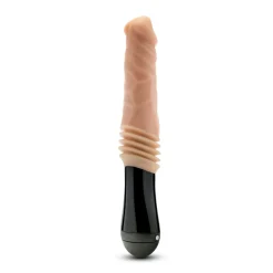 Dr. Skin Silicone - Dr. Knight - Gode à mouvements et vibrations - Beige