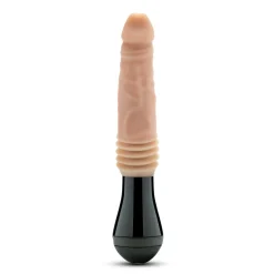 Dr. Skin Silicone - Dr. Knight - Gode à mouvements et vibrations - Beige