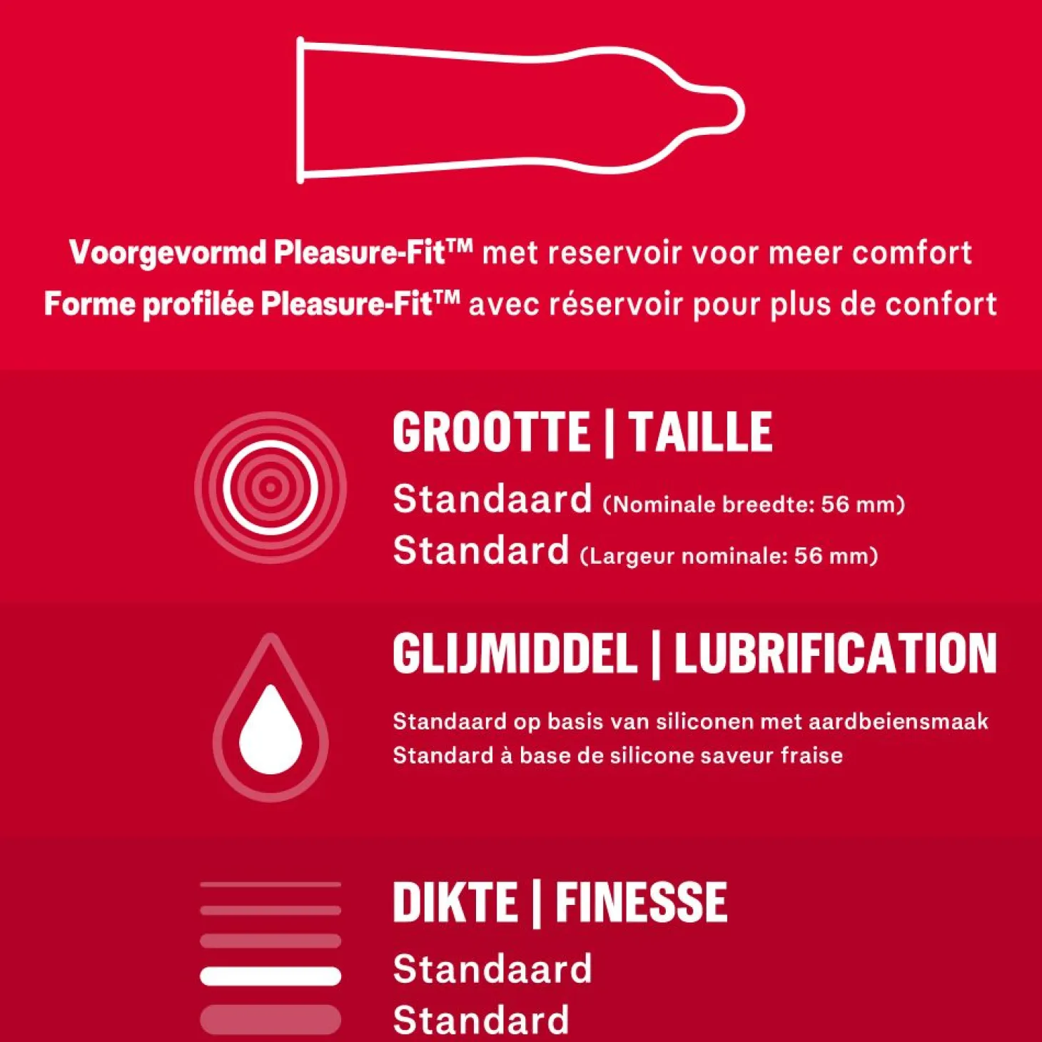 Durex - Préservatifs au goût de fraise - 20 pièces