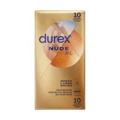 Durex - Préservatifs Nude taille XL - 10 unités