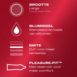 Durex - Préservatifs Thin Feel XL - 10 pièces