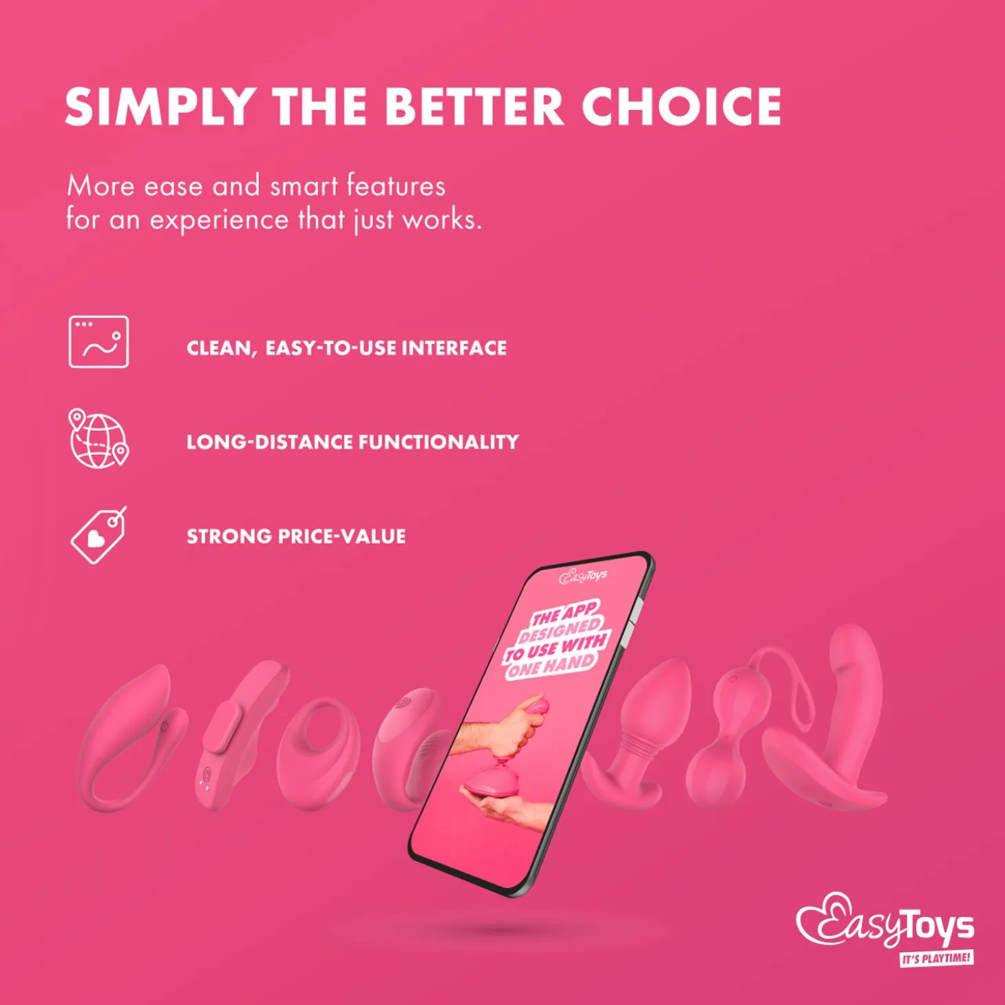EasyConnect - Boules de Kegel vibrantes Stella contrôlées par application