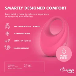 EasyConnect - Cockring vibrant Leo contrôlé par application