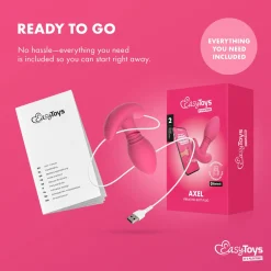 EasyConnect - Plug anal vibrant Axel contrôlé par application