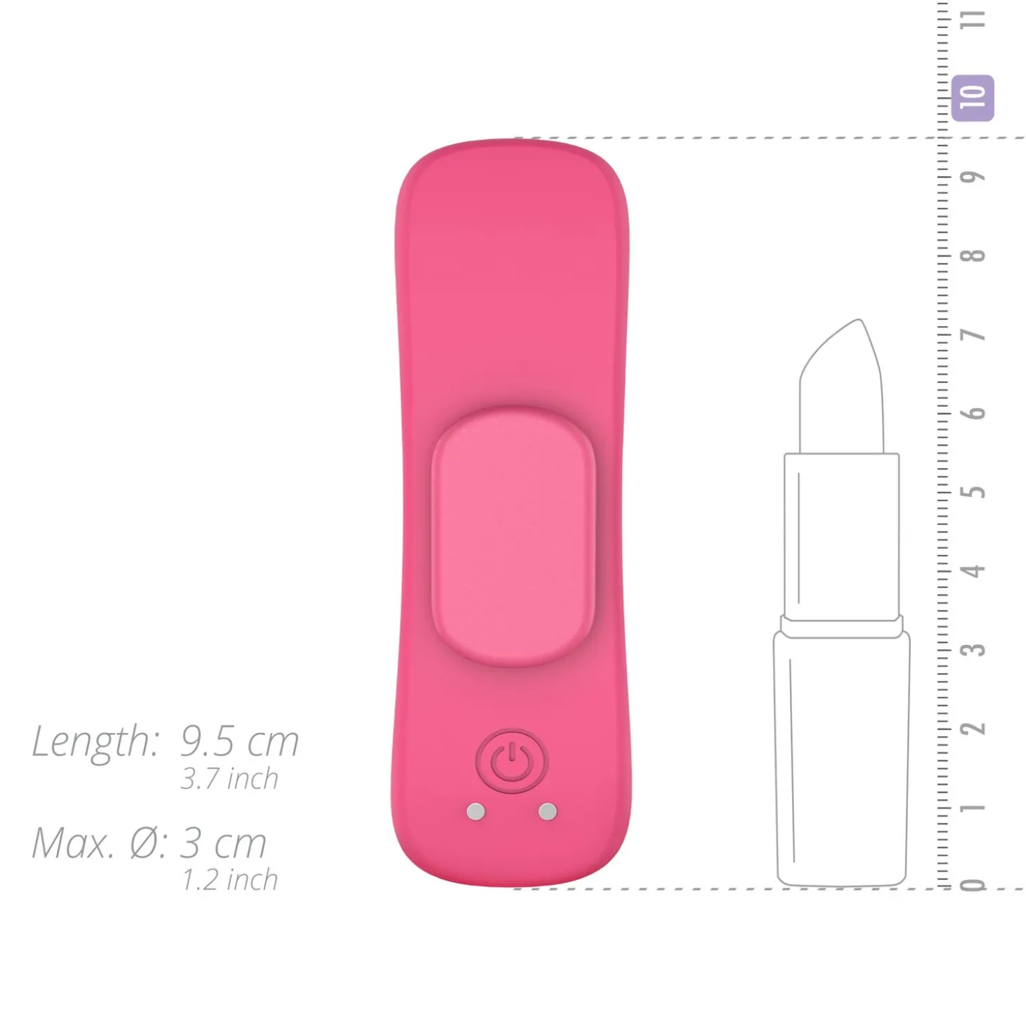 EasyConnect - Vibromasseur de culotte connecté "Zara" - Rose