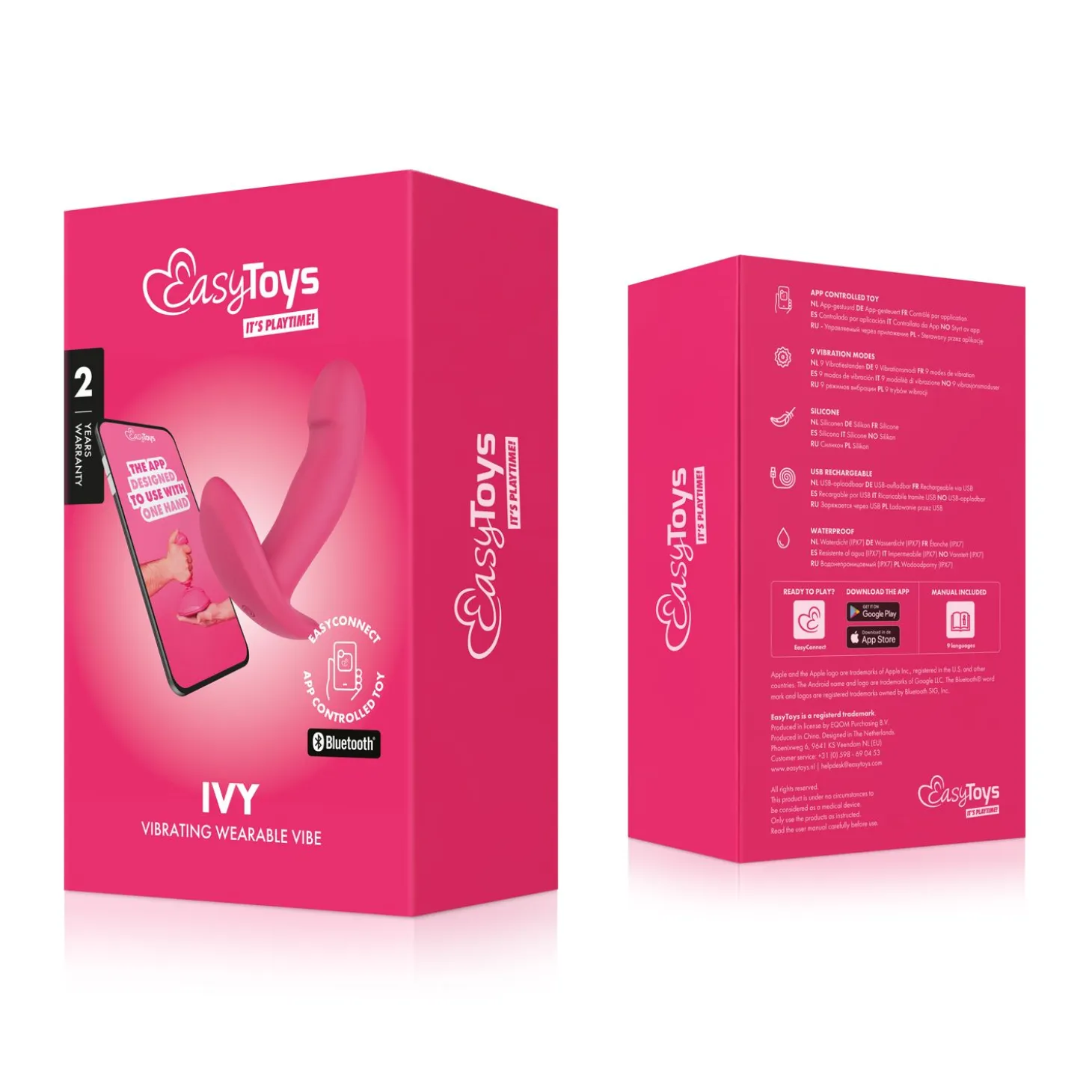 EasyConnect - Vibromasseur portable Ivy contrôlé par application