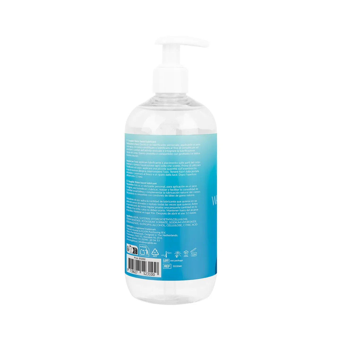 EasyGlide - Lubrifiant à base d'eau - 500 ml