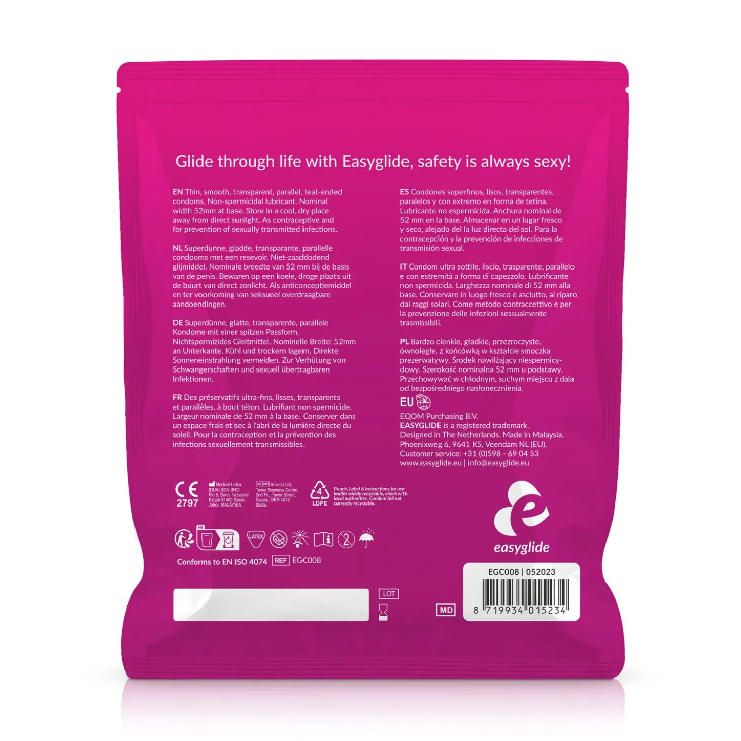 EasyGlide - Préservatifs extra fins - 40 pièces