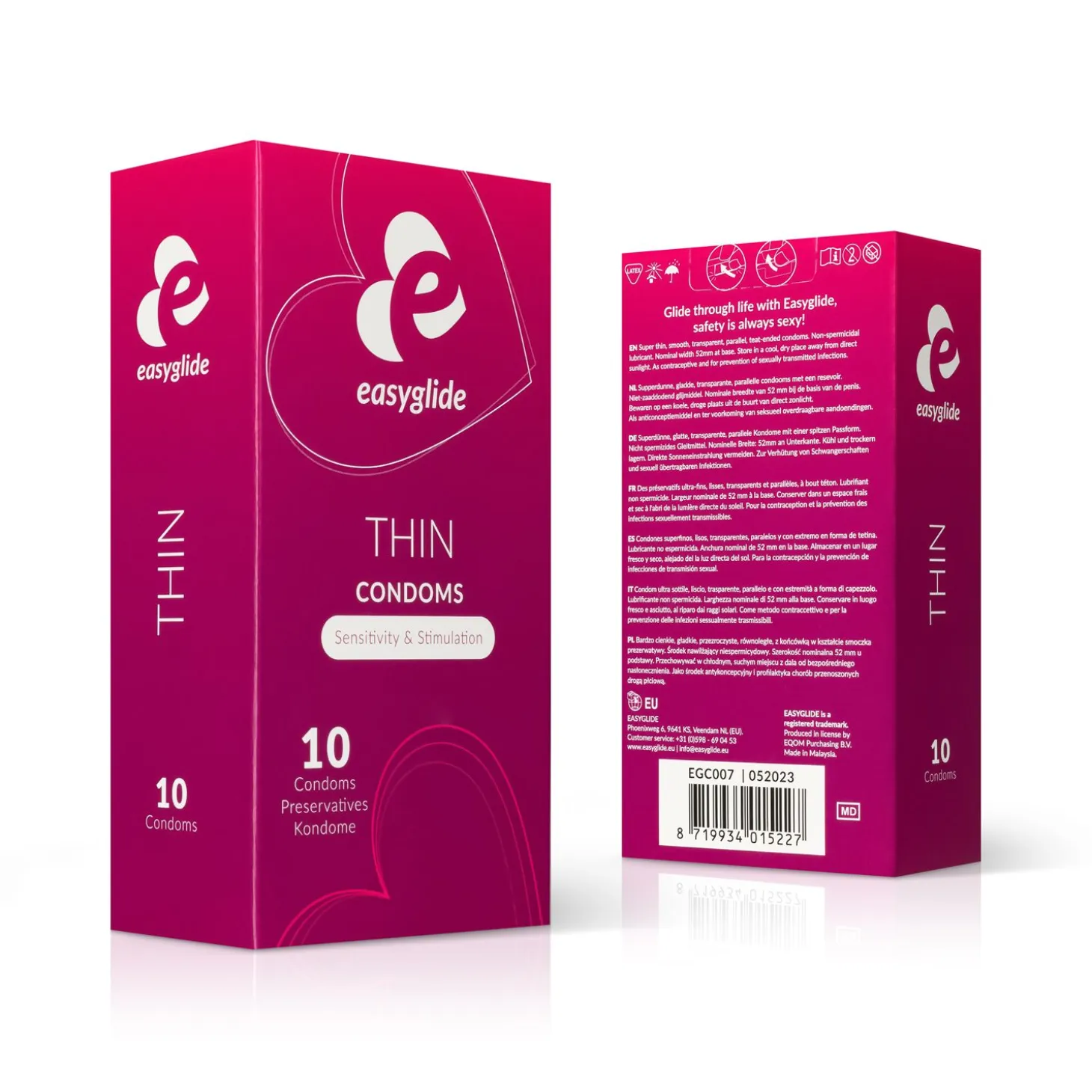EasyGlide - Préservatifs extra fins - 10 pièces