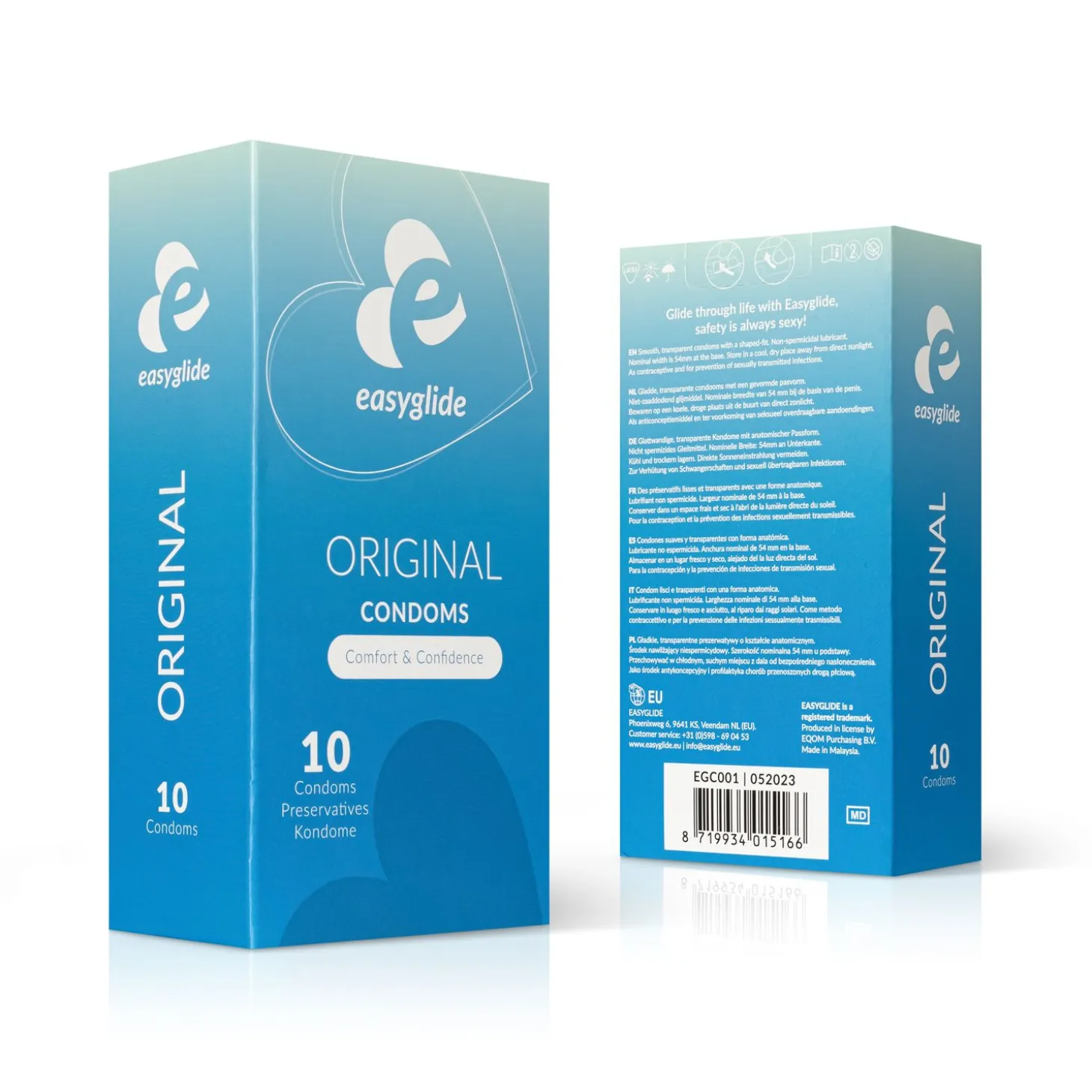 EasyGlide - Préservatifs standards et lisses - 10 pièces