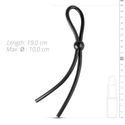 EasyToys - Anneau pénien simple réglable - Noir