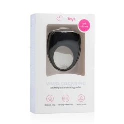 EasyToys - Anneau Pénien Vibrant - Noir