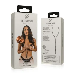 EasyToys - Chaîne corps avec pinces tétons & clitoris - Noir