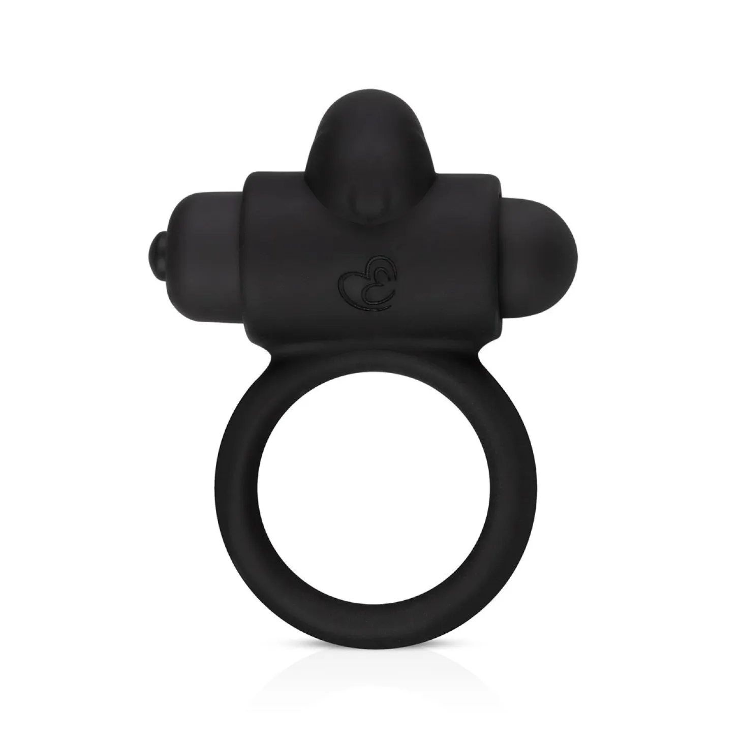 EasyToys - Cockring avec stimulateur clitoridien - Noir