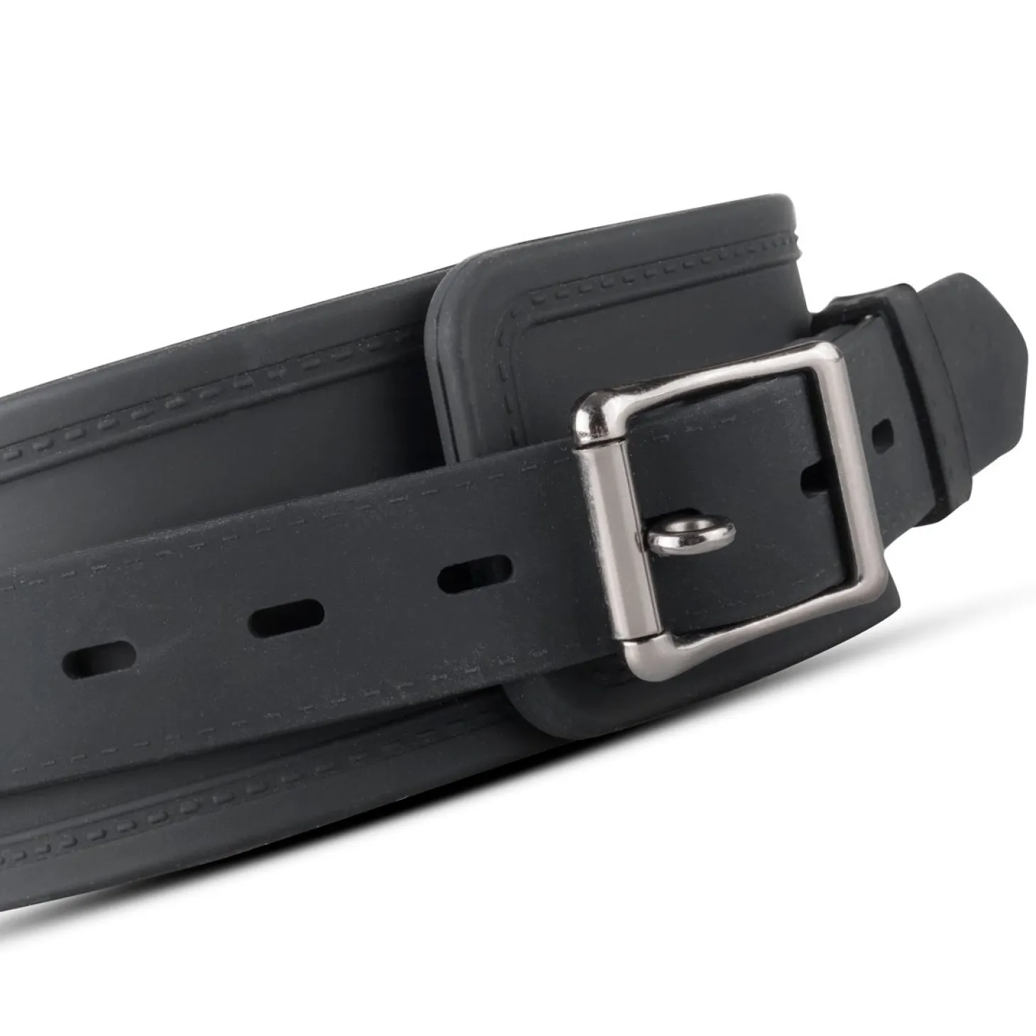 EasyToys - Collier, laisse et pinces à tétons en silicone - Noir