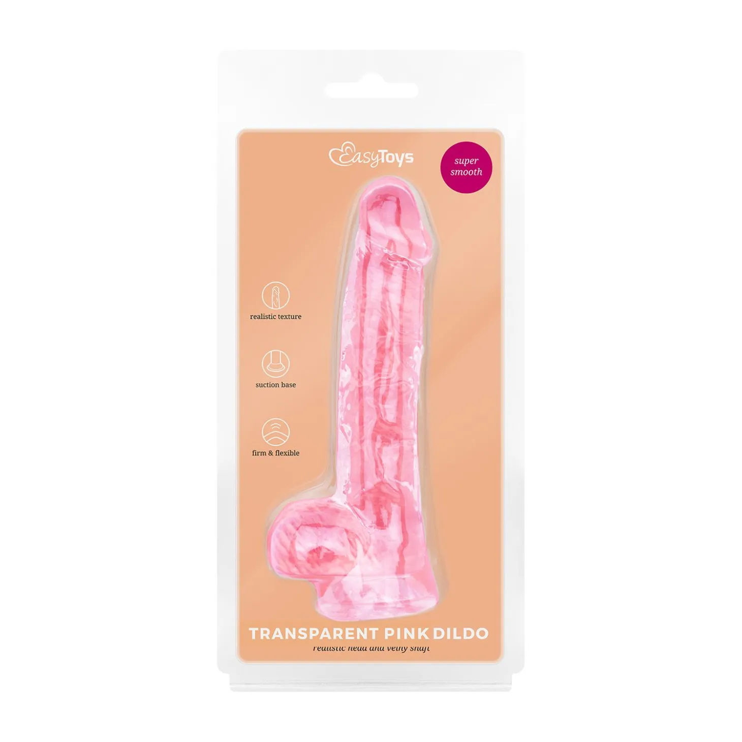 EasyToys Dildo - Gode Jelly avec Testicules - 13,5 cm