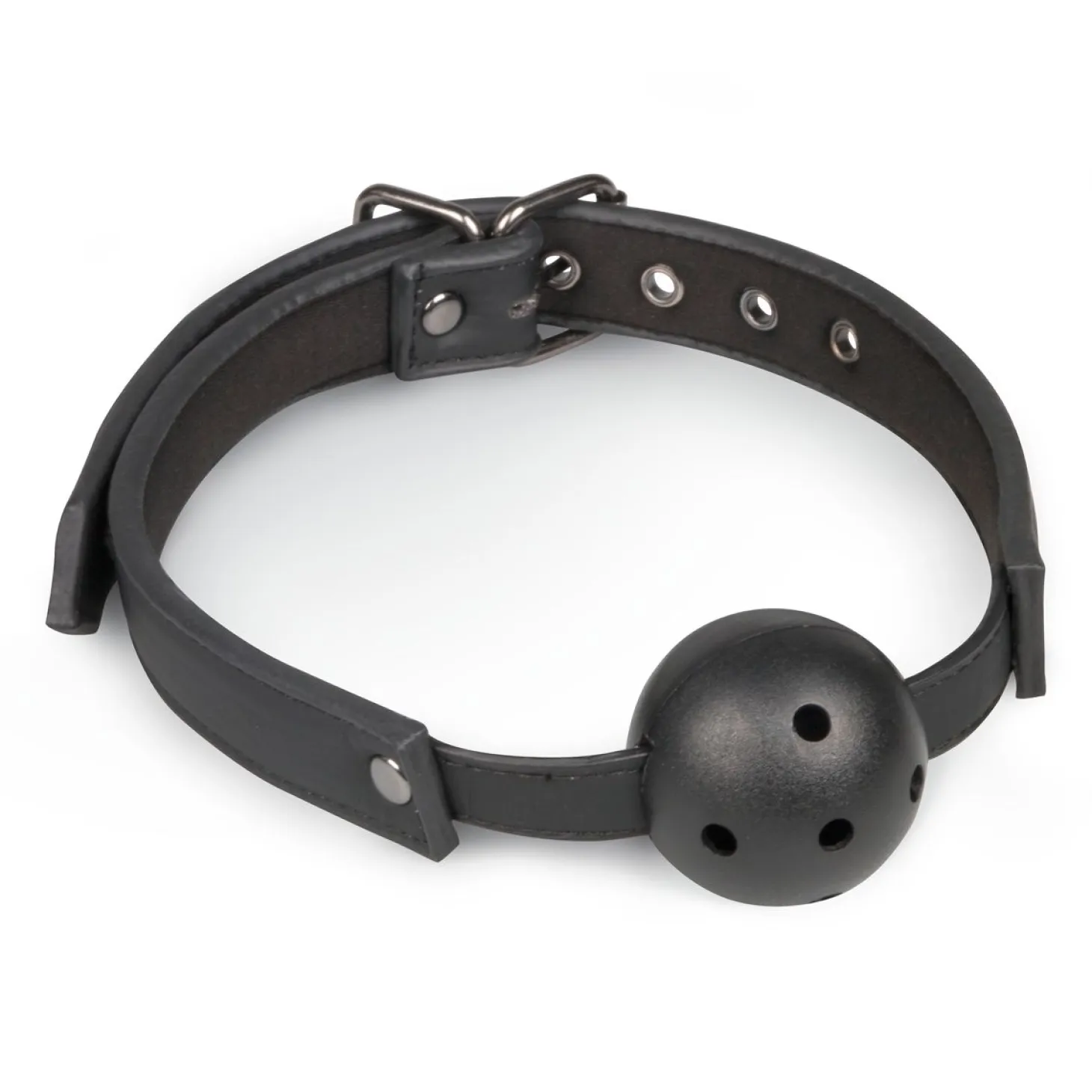 Easytoys Fetish - Ball gag met PVC bal - zwart
