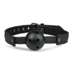 Easytoys Fetish - Ball gag met PVC bal - zwart