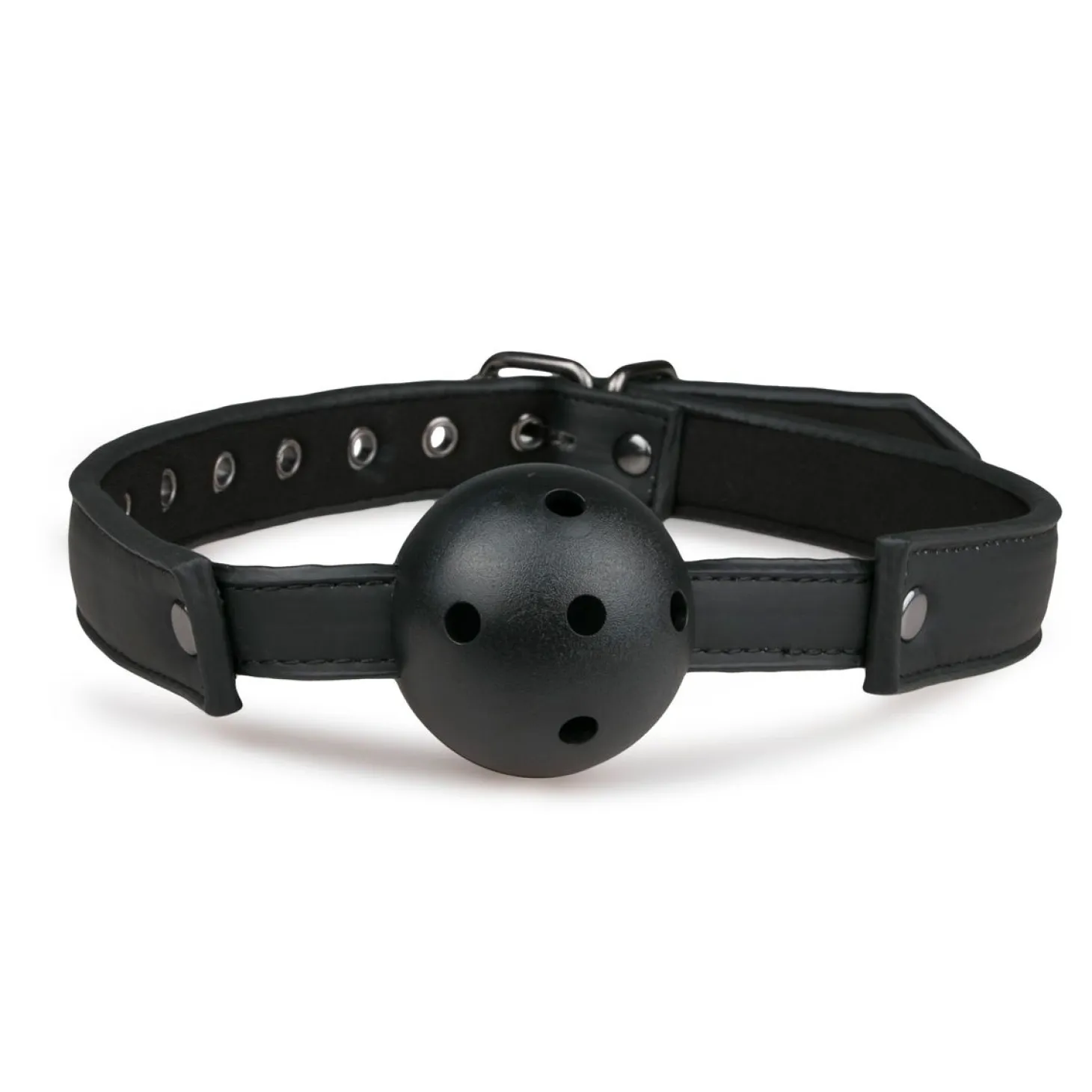 Easytoys Fetish - Ball gag met PVC bal - zwart