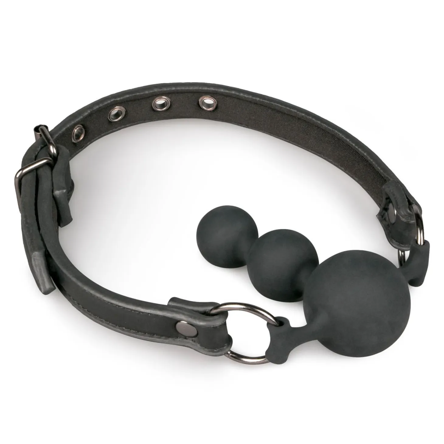 Easytoys Fetish - Bâillon à balle avec perles en silicone