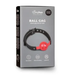 Easytoys Fetish - Bâillon à balle avec balle en PVC - Rouge