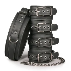 Easytoys Fetish - Bondage Set - Collier Menottes et Chevilles