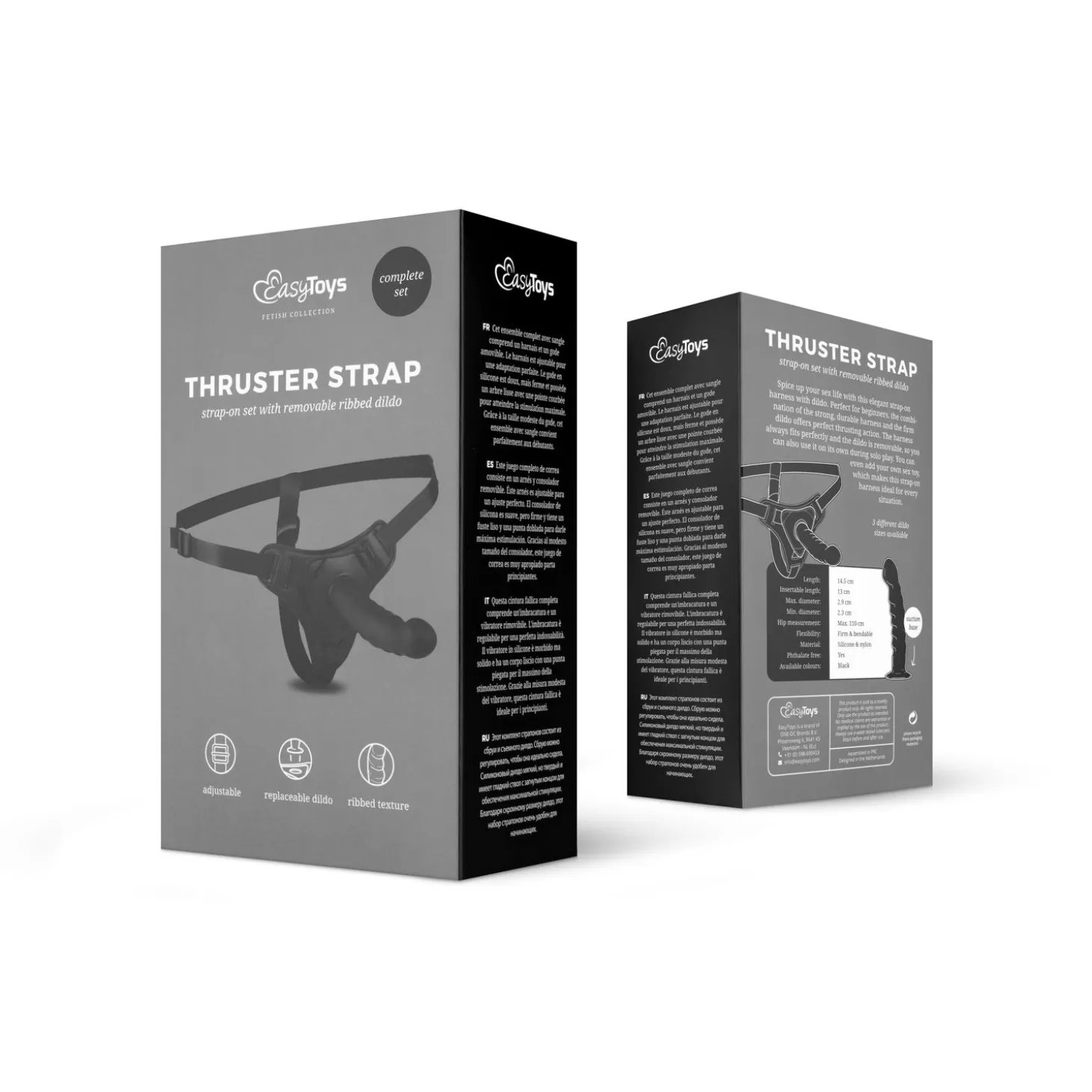Easytoys Fetish - Bretelles en silicone - pliées