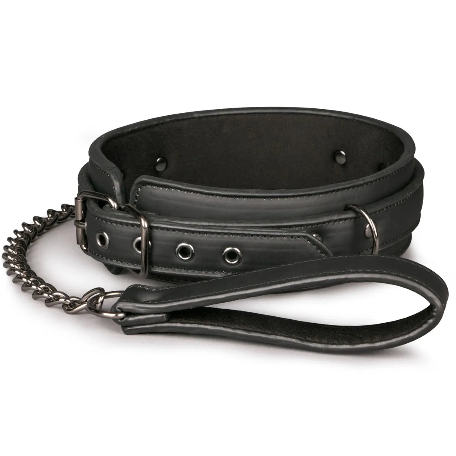 Easytoys Fetish - Collier fétichiste avec laisse - Noir