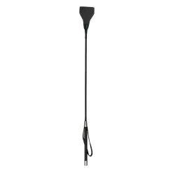 EasyToys - Fetish Fouet Long en Cuir - Noir