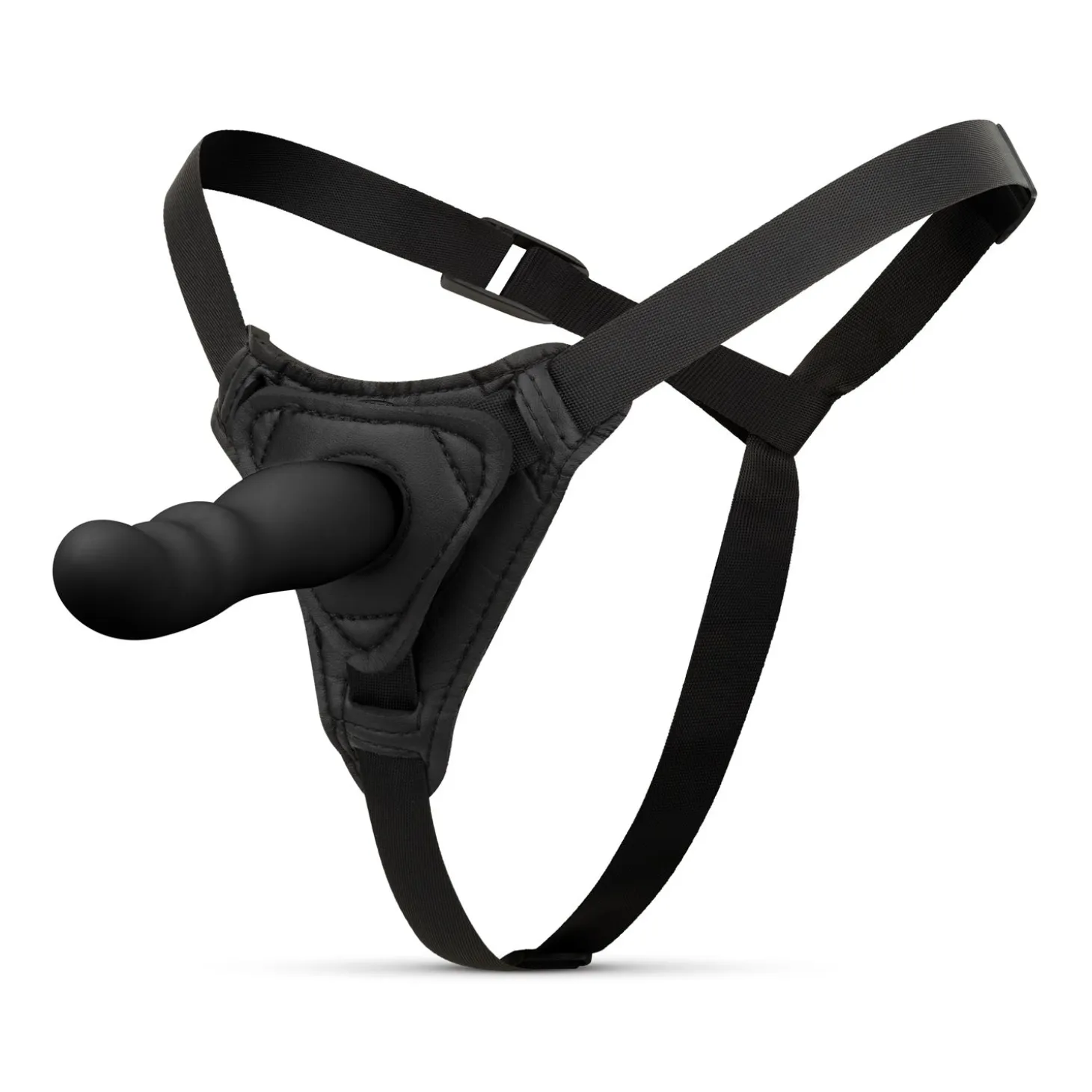 Easytoys Fetish - Gode ceinture harnais en silicone - Noir