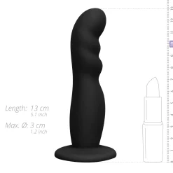 Easytoys Fetish - Gode ceinture harnais en silicone - Noir