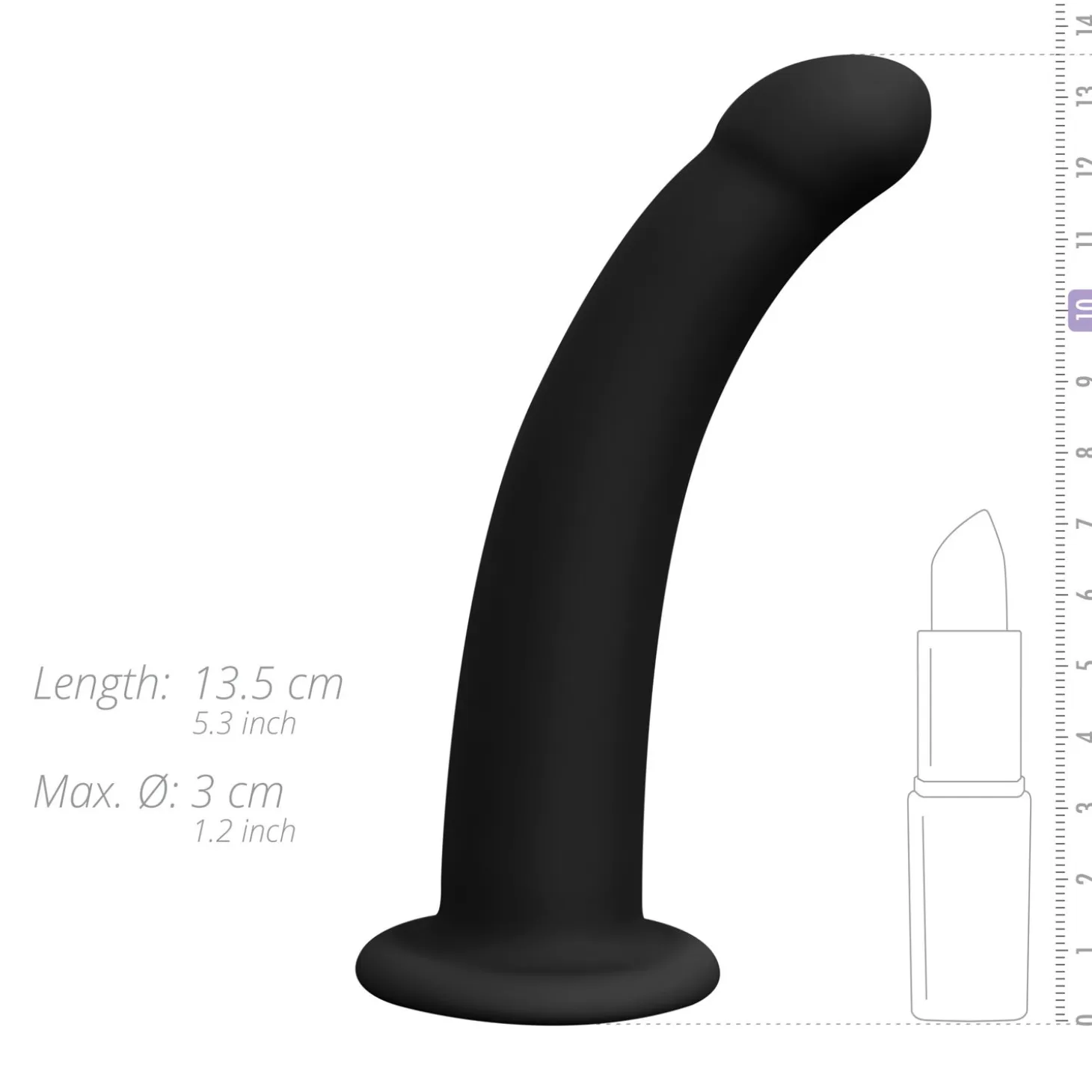 Easytoys Fetish - Gode ceinture lisse - Noir