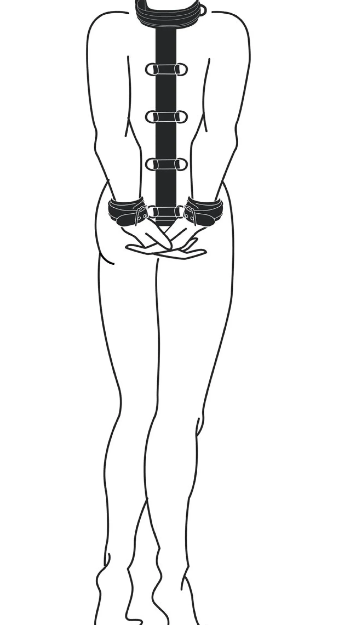 Easytoys Fetish - Harnais de bondage en cuir synthétique solide
