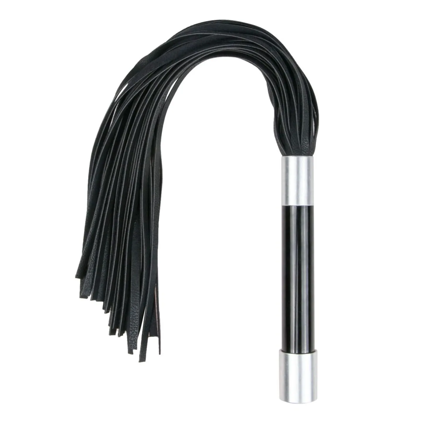 Easytoys Fetish - Martinet long avec poignée en métal