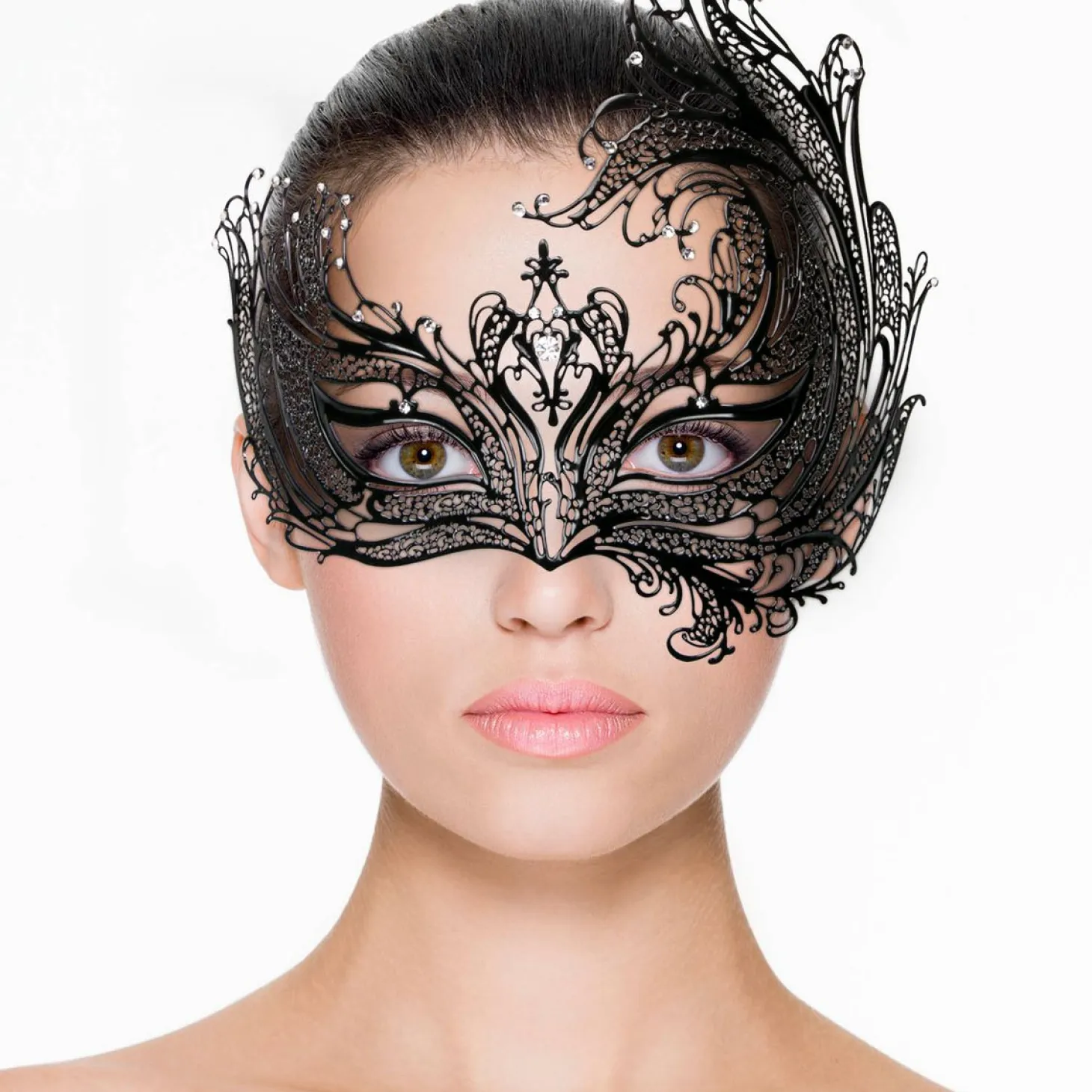 Easytoys Fetish - Masque métallique noir