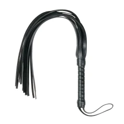 Easytoys Fetish - Petit martinet en cuir - Noir
