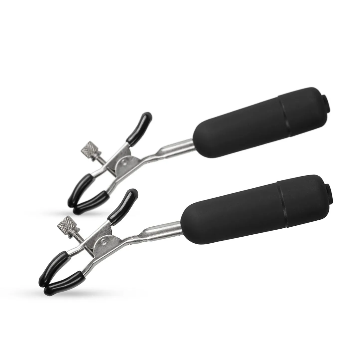 Easytoys Fetish - Pinces à tétons avec balles vibrantes