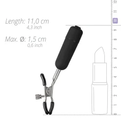 Easytoys Fetish - Pinces à tétons avec balles vibrantes